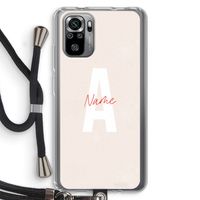 Strawberry Milkshake: Xiaomi Redmi Note 10S Transparant Hoesje met koord