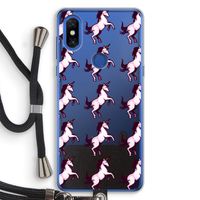 Musketon Unicorn: Xiaomi Mi Mix 3 Transparant Hoesje met koord