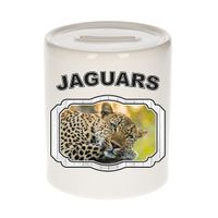 Dieren luipaard spaarpot - jaguars/ jaguars/ luipaarden spaarpotten kinderen 9 cm