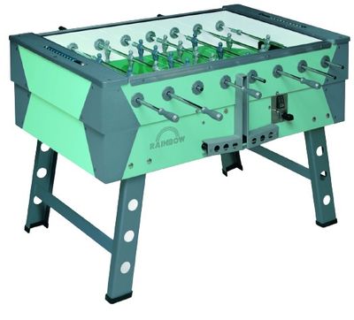 FAS voetbaltafel Rainbow CP 114,5 x 70 x 87 cm hout/RVS groen FAS voetbaltafel Rainbow CP 114,5 x 70 x 87 cm hout/RVS groen