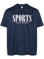 Sporty & Rich t-shirt en coton à texte imprimé - Bleu - thumbnail