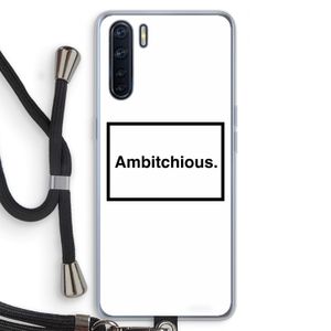 Ambitchious: Oppo A91 Transparant Hoesje met koord