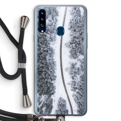 Snøfall: Samsung Galaxy A20s Transparant Hoesje met koord