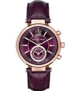 Horlogeband Michael Kors MK2580 Leder Bordeaux 20mm
