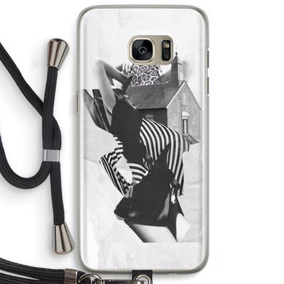 House: Samsung Galaxy S7 Edge Transparant Hoesje met koord