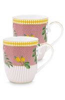 Pip Studio La Majorelle Set/2 Mokken Klein Roze