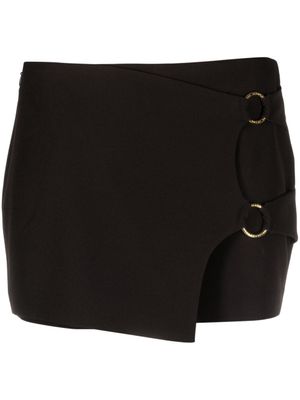 Versace Jeans Couture minijupe à détail d'anneau - Noir