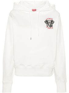 Kenzo hoodie à broderie Elephant Cres - Blanc