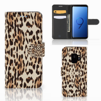 Samsung Galaxy S9 Telefoonhoesje met Pasjes Leopard