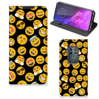 Motorola One Zoom Hoesje met Magneet Emoji