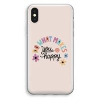 Happy days: iPhone XS Transparant Hoesje