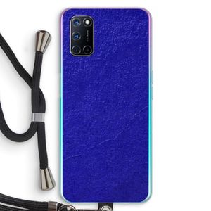 Majorelle Blue: Oppo A92 Transparant Hoesje met koord