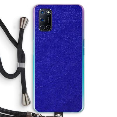 Majorelle Blue: Oppo A92 Transparant Hoesje met koord