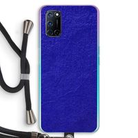 Majorelle Blue: Oppo A92 Transparant Hoesje met koord