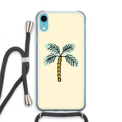 Palmboom: iPhone XR Transparant Hoesje met koord