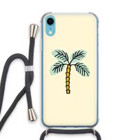 Palmboom: iPhone XR Transparant Hoesje met koord