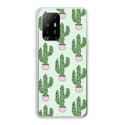 Cactus Lover: Oppo A95 5G Transparant Hoesje