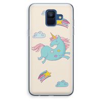 Vliegende eenhoorn: Samsung Galaxy A6 (2018) Transparant Hoesje