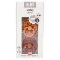 Bibs 2 Fopspeen Boheme Duo Peach/woodchuck 2