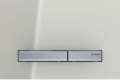 Geberit Sigma 50 bedieningspaneel zandgrijs/chroom voor Sigma reservoirs 8cm (UP720) en 12cm (UP320)