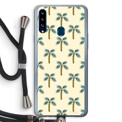 Paradise: Samsung Galaxy A20s Transparant Hoesje met koord