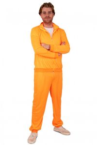 Trainingspak heren neon oranje