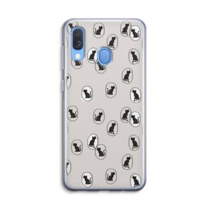 Miauw: Samsung Galaxy A40 Transparant Hoesje