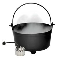 Halloween Heksenketel/kookpot met mistmaker - versiering/feestdecoratie - Horror Halloween Heksenketel/kookpot met mistmaker - versiering/feestdecoratie - Horror