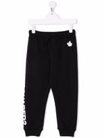 DSQUARED2 KIDS pantalon de jogging en jersey à logo imprimé - Noir - thumbnail