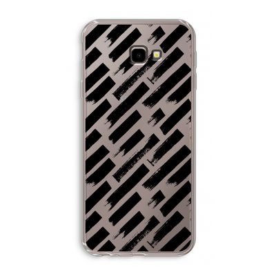 Zwarte vegen: Samsung Galaxy J4 Plus Transparant Hoesje