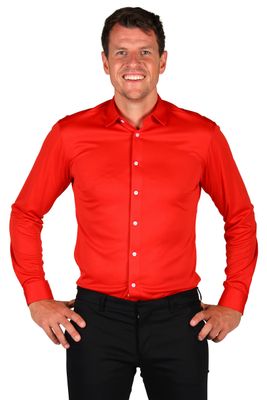 Herenhemd Basic colour rood