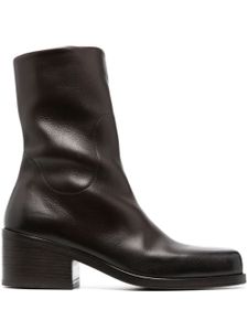 Marsèll bottines en cuir Cassello à bout carré - Marron