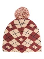 Acne Studios bonnet à détail de pompon - Rouge