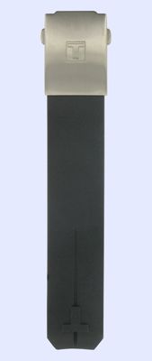 Horlogeband Tissot T33.7.798.51 / T603013681 Rubber Zwart 20.1mm