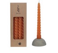 Twisted Candles Set 4 st. Cinnamon - Buitengewoon de boet Twisted Candles Set 4 st. Cinnamon - Buitengewoon de boet