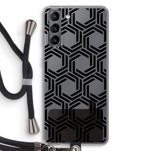 Geometrisch patroon: Samsung Galaxy S21 Transparant Hoesje met koord
