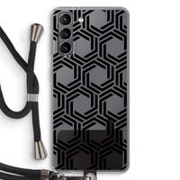 Geometrisch patroon: Samsung Galaxy S21 Transparant Hoesje met koord