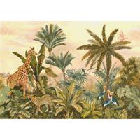 Fotobehang - Tropical Vintage Garden 400x280cm - Vliesbehang