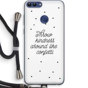 Confetti: Huawei P Smart (2018) Transparant Hoesje met koord