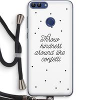 Confetti: Huawei P Smart (2018) Transparant Hoesje met koord