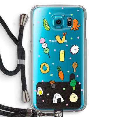 Happy bento friends: Samsung Galaxy S6 Transparant Hoesje met koord