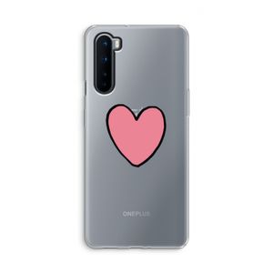 Hartje: OnePlus Nord Transparant Hoesje