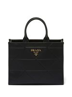 Prada sac à main médium en cuir - Noir - thumbnail