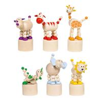 Goki druk en schud wilde dieren figuur Goki druk en schud wilde dieren figuur