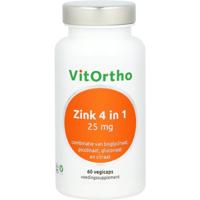VitOrtho Zink 4 in 1 60 Vegetarische capsules