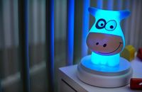 Alecto Naughty Cow babynachtlamp Blauw, Wit LED - thumbnail