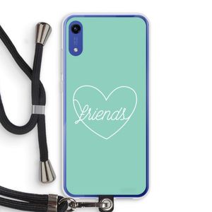 Friends heart pastel: Honor Play 8A Transparant Hoesje met koord
