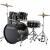 Ludwig Accent Fuse Black Cortex 5-delig drumstel inclusief hardware en bekkens