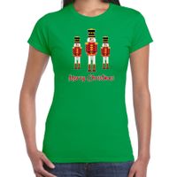 Fout kersttrui t-shirt voor dames - Notenkrakers - groen - piemel/penis