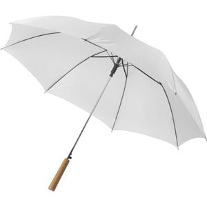 Witte grote paraplu van 102 cm doorsnede   -
